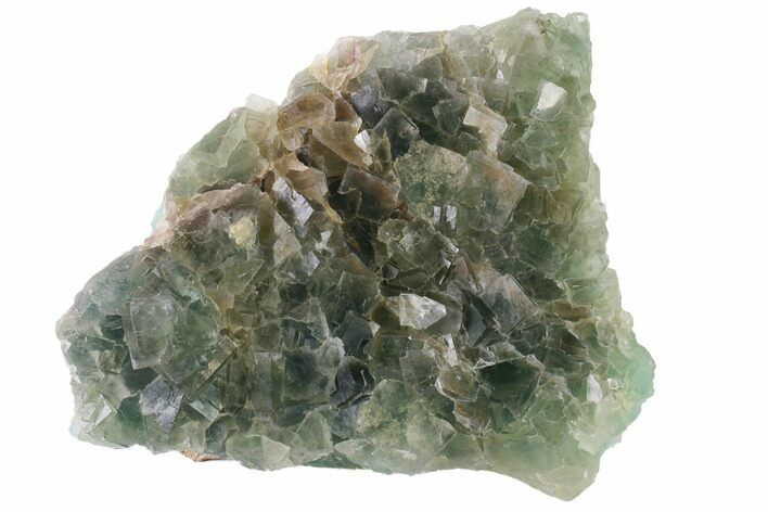 Green Cubic Fluorite Crystal Cluster - China #163553